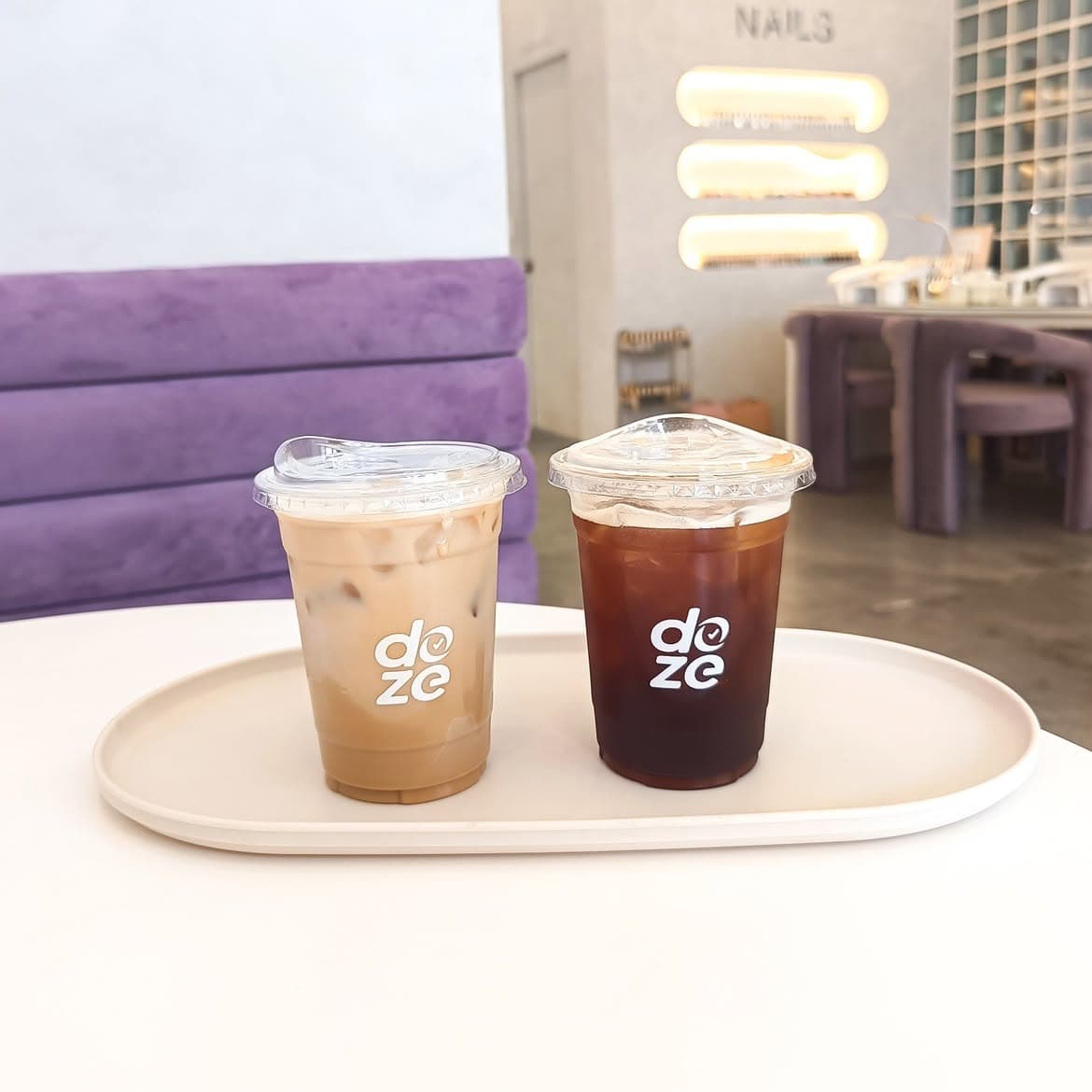 Signature Iced Coffee & Fresh Pastry Presentation